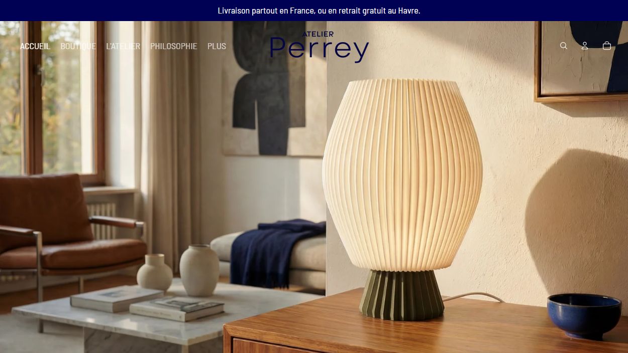 Boutique e-commerce Atelier Perrey