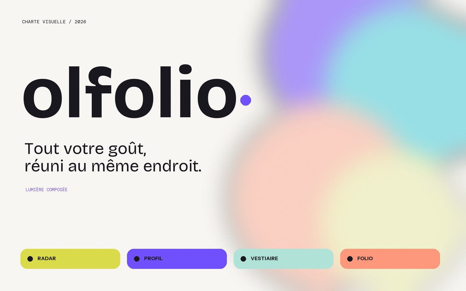 Système d’identité visuelle Olfolio